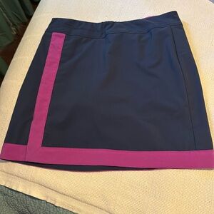 Adidas Navy and Pink Sport Skort Size Small